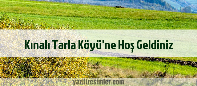 Kınalı Tarla Köyü'ne Hoş Geldiniz